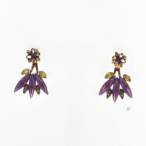 Earrings Purple