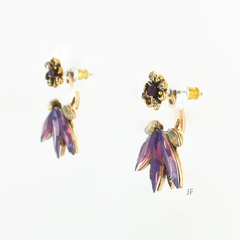 Earrings Purple