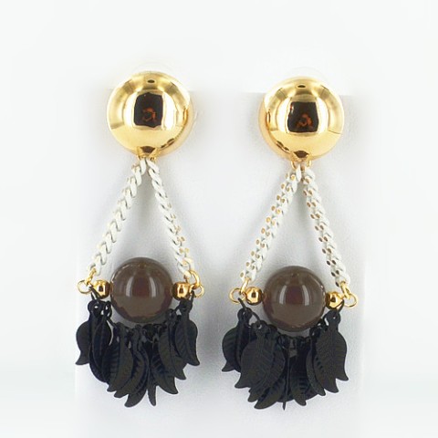 Earrings Brown