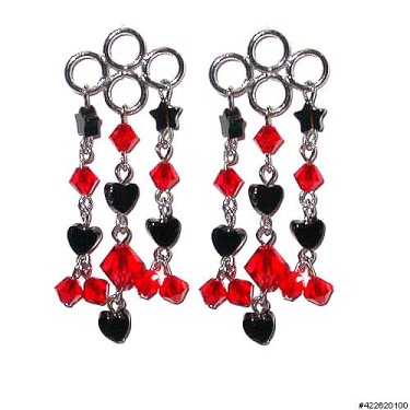 Earrings Red