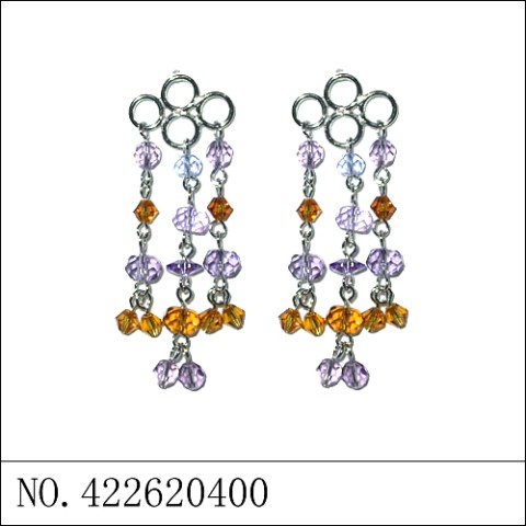 Earrings Purple