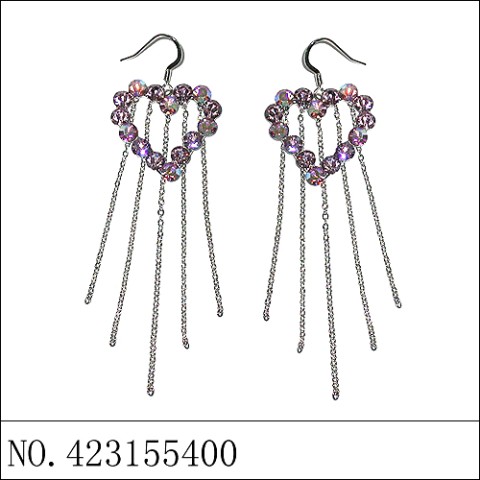 Earrings Purple