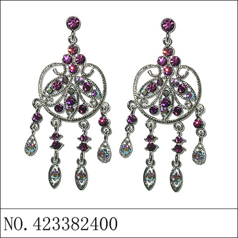 Earrings Purple