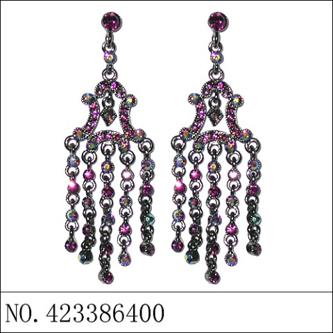 Earrings Purple