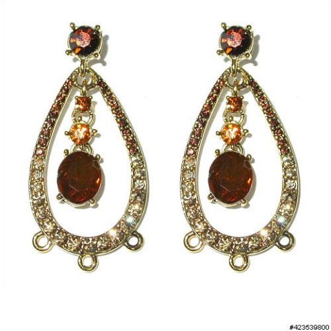 Earrings Brown