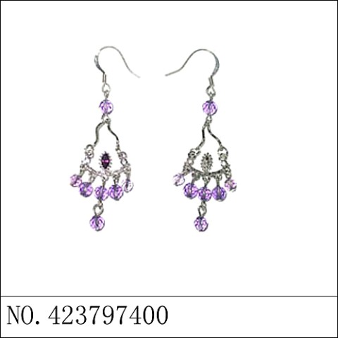 Earrings Purple