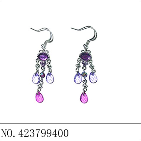 Earrings Purple