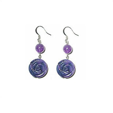 Earrings Purple