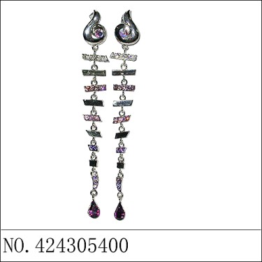 Earrings Purple