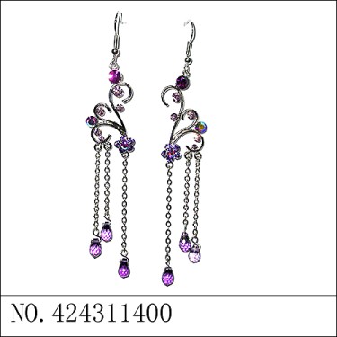 Earrings Purple