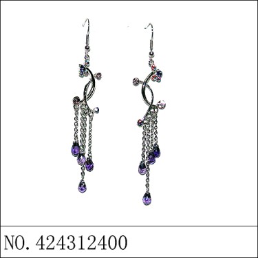 Earrings Purple