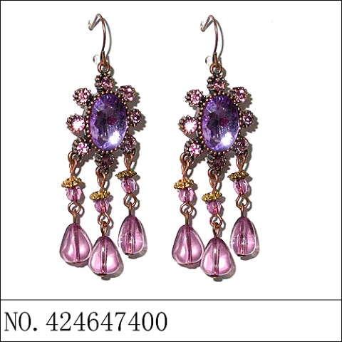 Earrings Purple