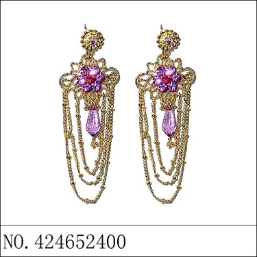 Earrings Purple