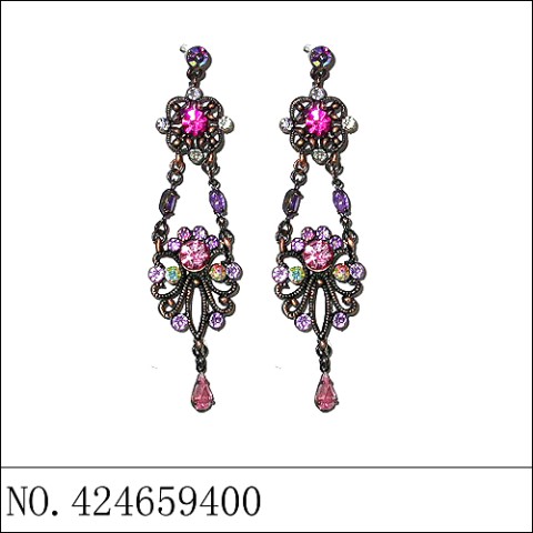 Earrings Purple