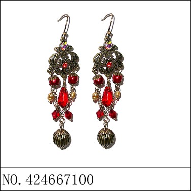 Earrings Red