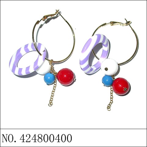 Earrings Purple