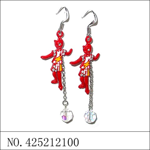 Earrings Red