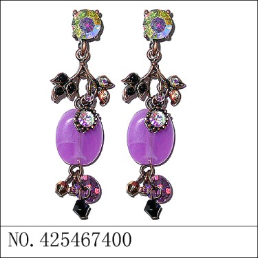 Earrings Purple