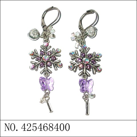 Earrings Purple