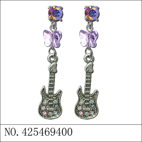 Earrings Purple