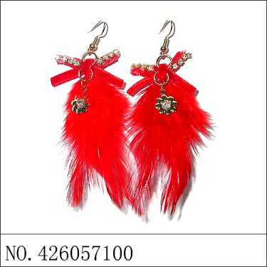 Earrings Red