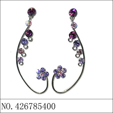 Earrings Purple