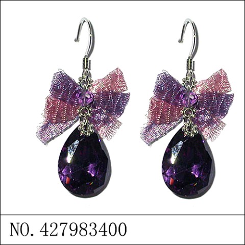 Earrings Purple