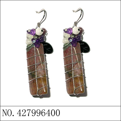 Earrings Purple