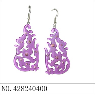 Earrings Purple