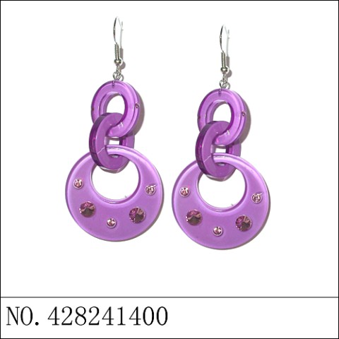 Earrings Purple