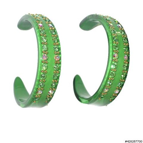 Earrings Green