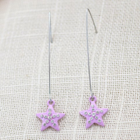 Earrings Purple