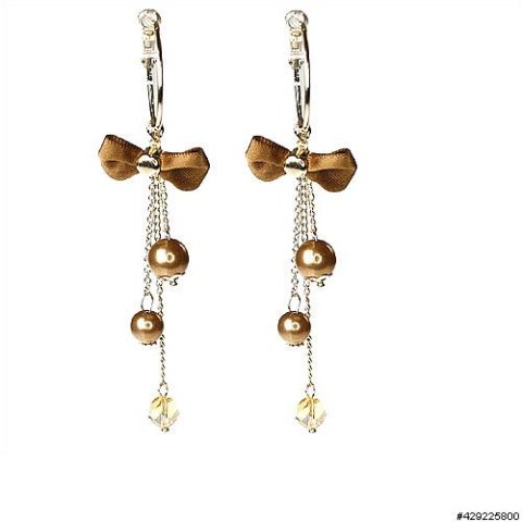 Earrings Brown