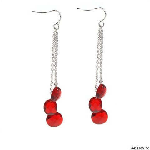 Earrings Red