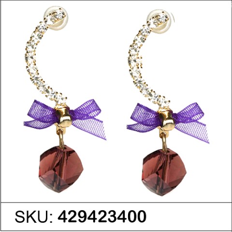 Earrings Purple