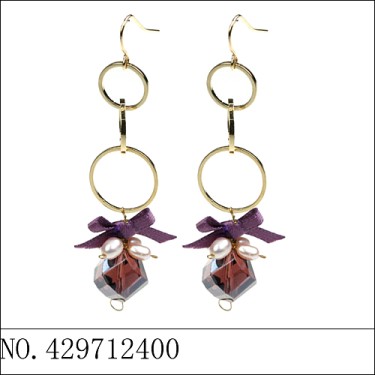 Earrings Purple