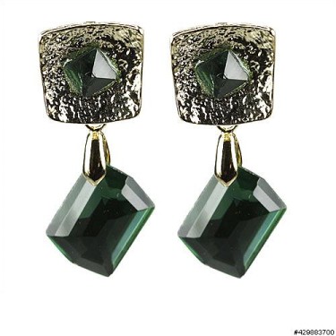 Earrings Green