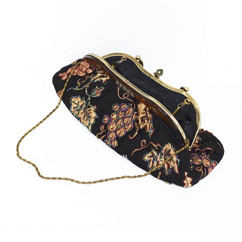 Vintage Inspired Beaded Embroidery Tapestry Bag