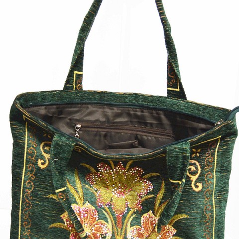 Mix Print Tapestry Convenience Tote