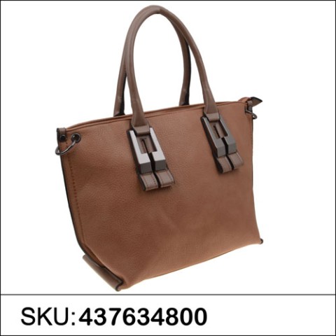 Strip Medium Faux Leather Tote