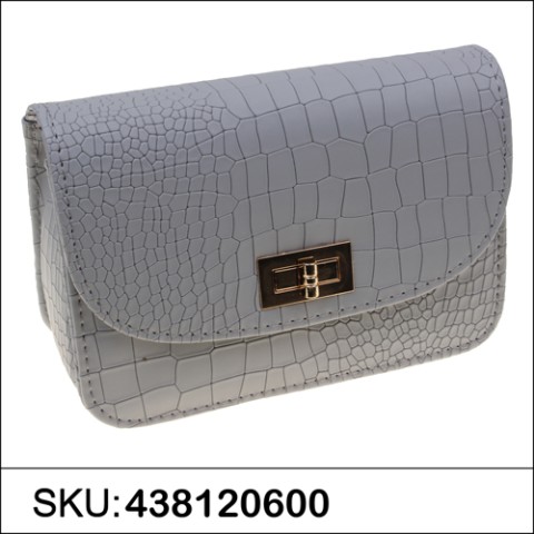 Croc-embossed Crossbody Bag