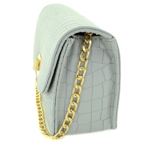 Croc-embossed Crossbody Bag