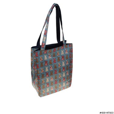 Reversible Nylon Shopping Tote Bag