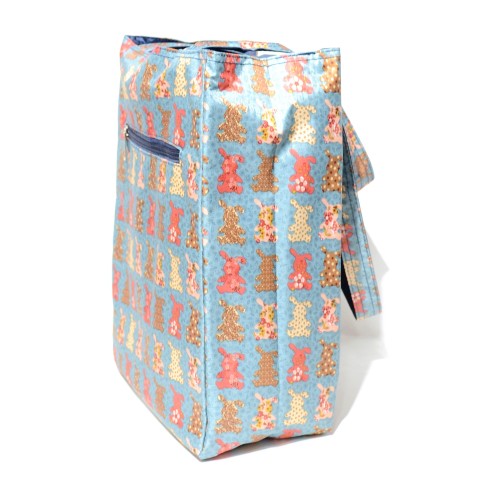 Reversible Nylon Shopping Tote Bag