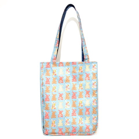 Reversible Nylon Shopping Tote Bag