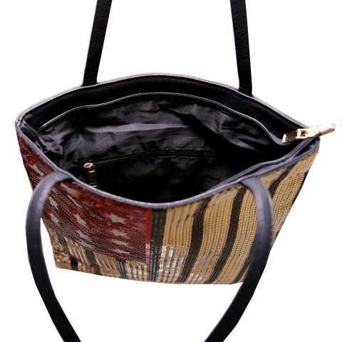 Over-the-shoulder Flag Sequin Tote