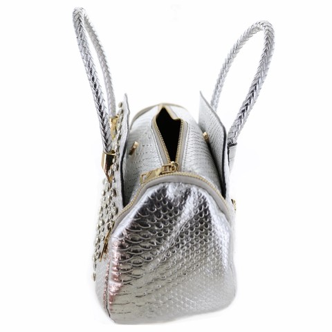 Metallic Crystal Rhinestone Studded Purse Bag