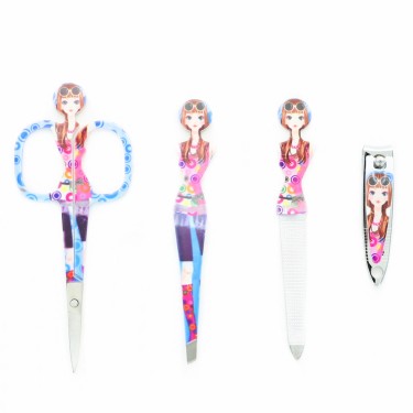 Print Manicure Pedicure Nail Clippers Set 4-in-1