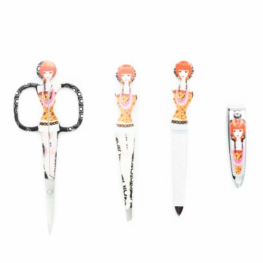 Print Manicure Pedicure Nail Clippers Set 4-in-1