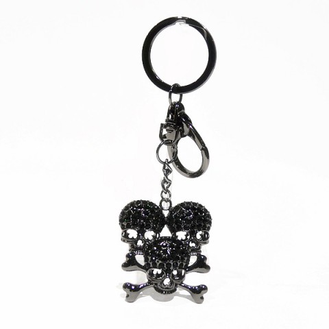 Crystal Skull Bag Charm